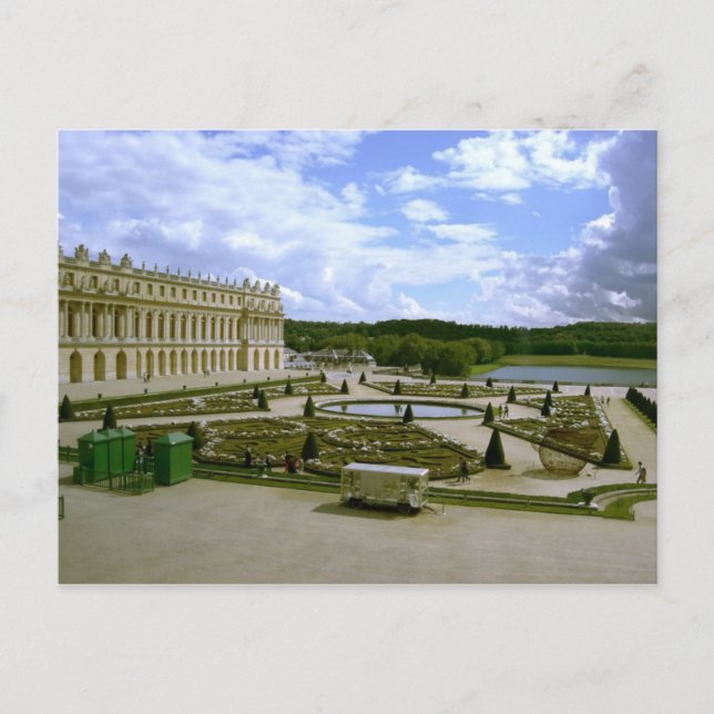Palace of versailles garden postcard (Front)