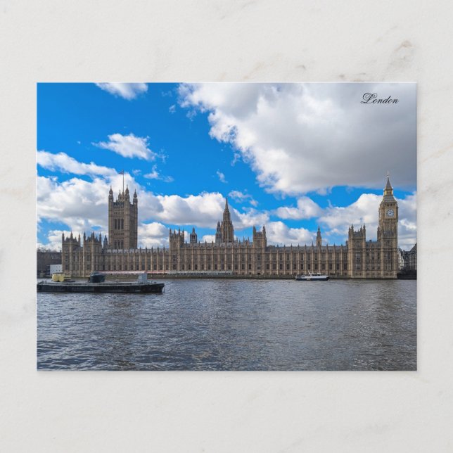 Palace of Westminster Postcard (Front)