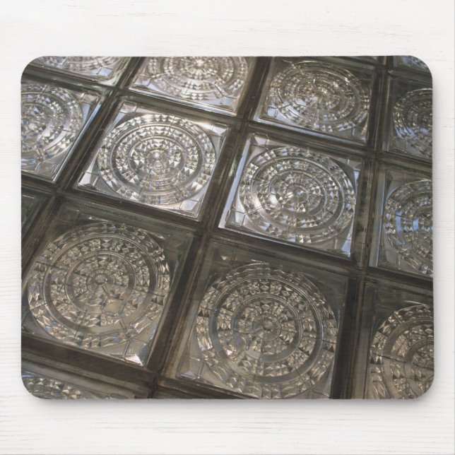 Palacio de Communicaciones, glass flooring Mouse Pad (Front)