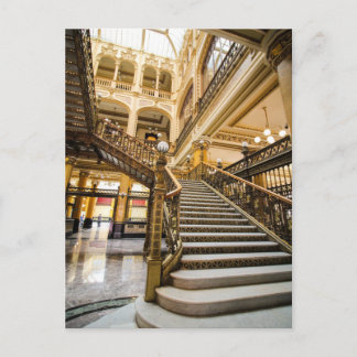 Palacio de Correos Mexico City Stairs Postcard