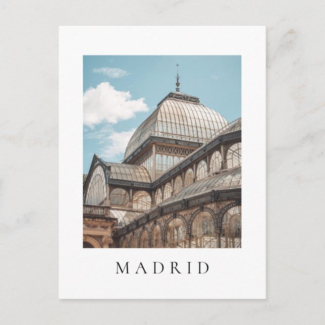Palacio de Cristal del Retiro, Madrid  Postcard (Front)