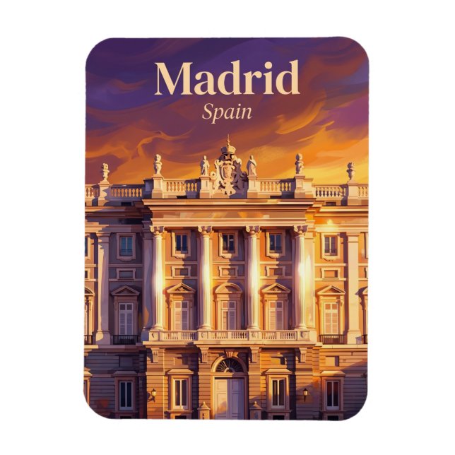 Palacio Real de Madrid Spain Magnet (Vertical)