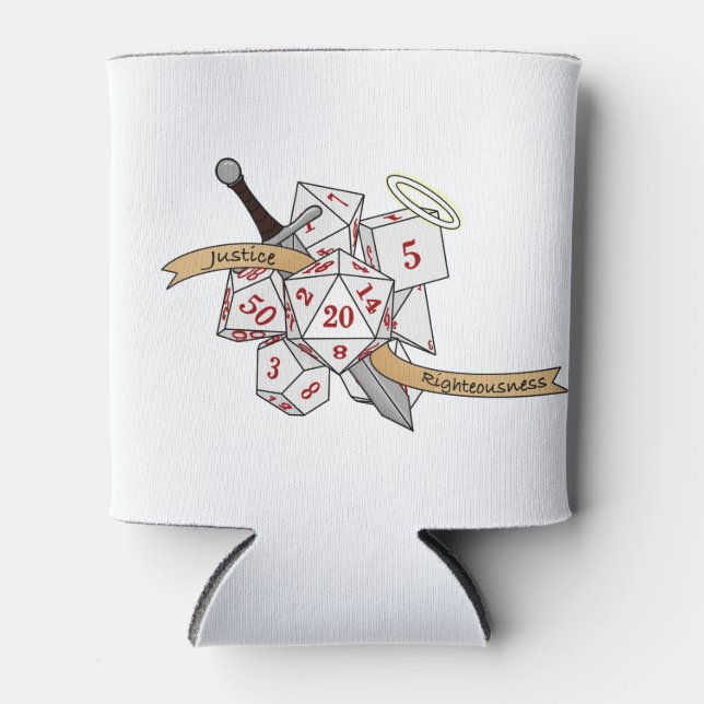 Paladin Dice Design Can Cooler (Front)