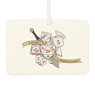 Paladin Dice Design Car Air Freshener
