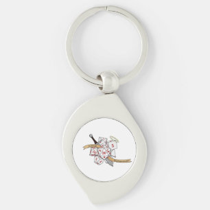 Paladin Dice Design Key Ring