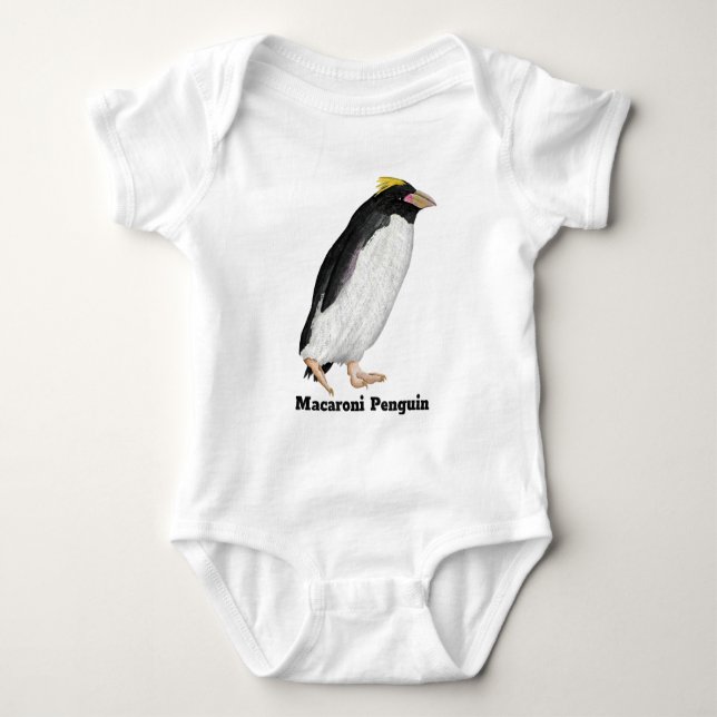 Palaeeudyptes Extinct Penguin Baby Bodysuit (Front)