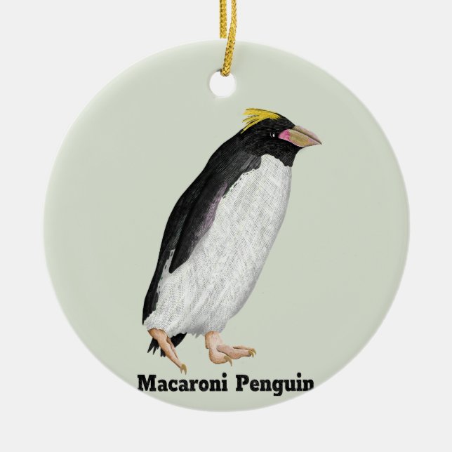 Palaeeudyptes Extinct Penguin Ceramic Tree Decoration (Front)