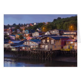 Palafito stilt houses, elevated view