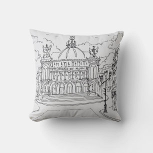 Palais Garnier Opera House Paris, France Cushion