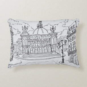 Palais Garnier Opera House Paris, France Decorative Cushion