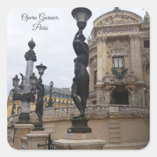 Palais Garnier Opera. Paris. France. Square Sticker