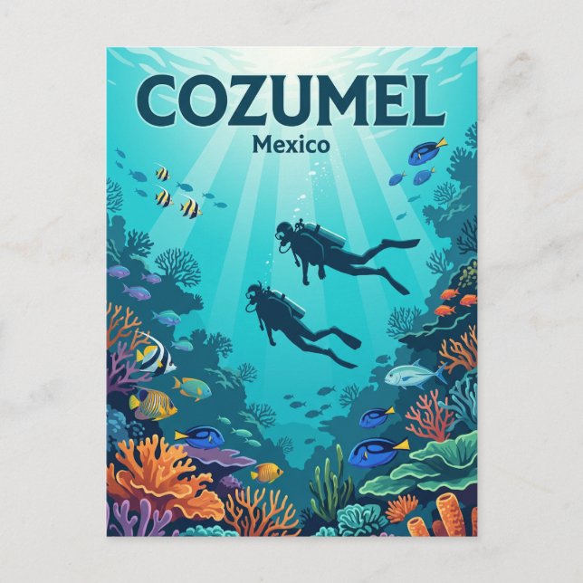 Palancar Reef, Cozumel Mexico Postcard (Front)
