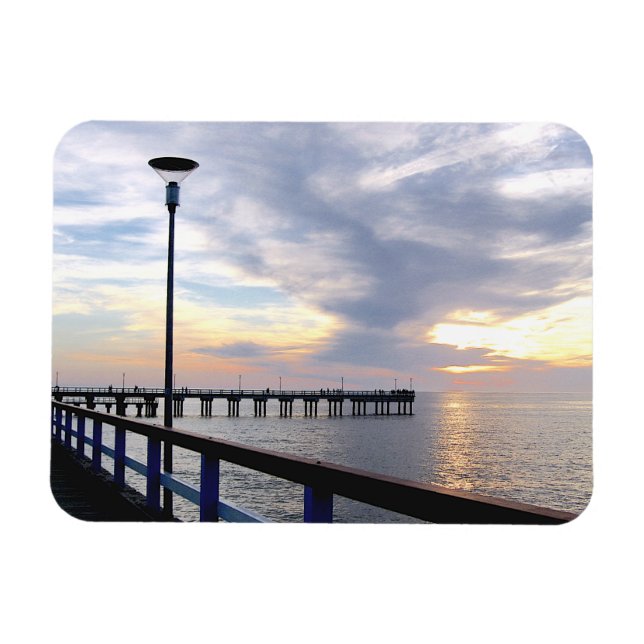 Palanga Pier Sunset, LITHUANIA – Magnet (Horizontal)