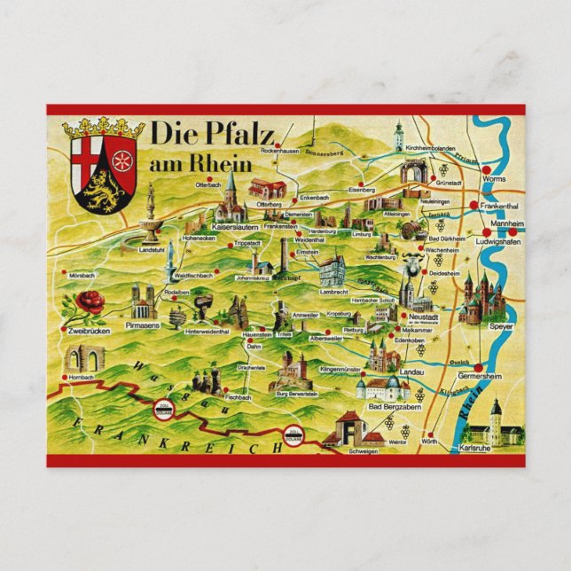 Palatinate on the Rhine - Germany Postcard (Front)