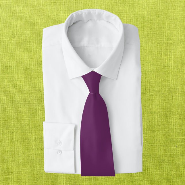 Palatinate Purple Solid Colour Tie (Creator Uploaded)