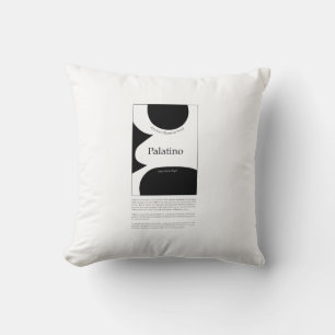 Palatino Typography Cushion