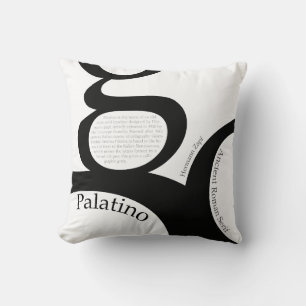 Palatino Typography Demo Cushion