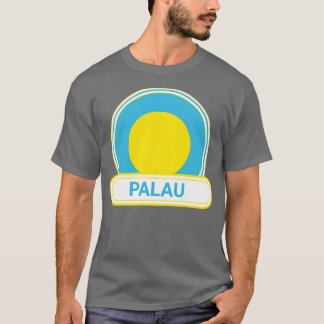 Palau Country Badge Palau Flag T-Shirt