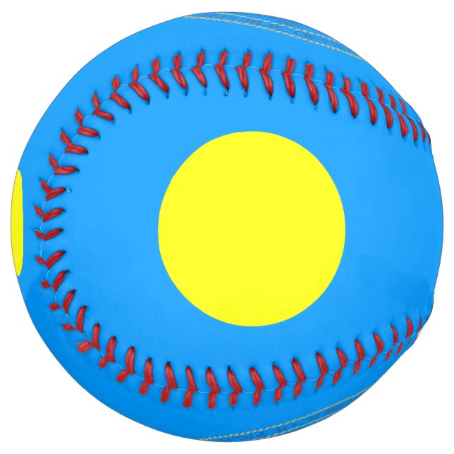 Palau Flag and Coat of Arms Patriotic Softball (Front Left)