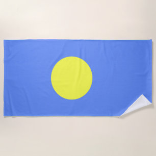 Palau flag beach towel