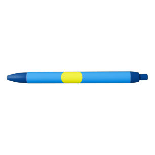 Palau Flag Black Ink Pen