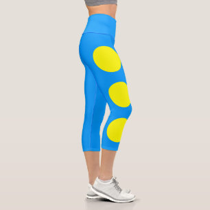 Palau Flag Capri Leggings