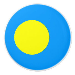 Palau Flag Ceramic Knob