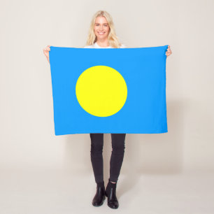 Palau Flag Fleece Blanket