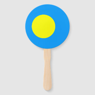 Palau Flag Hand Fan