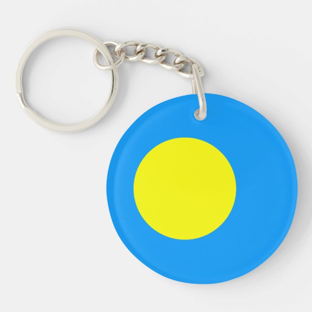 Palau Flag Key Ring (Front)