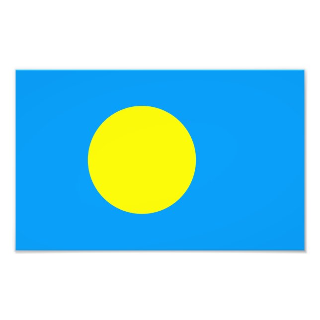 Palau Flag Photo Print (Front)