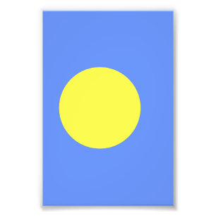 Palau flag photo print