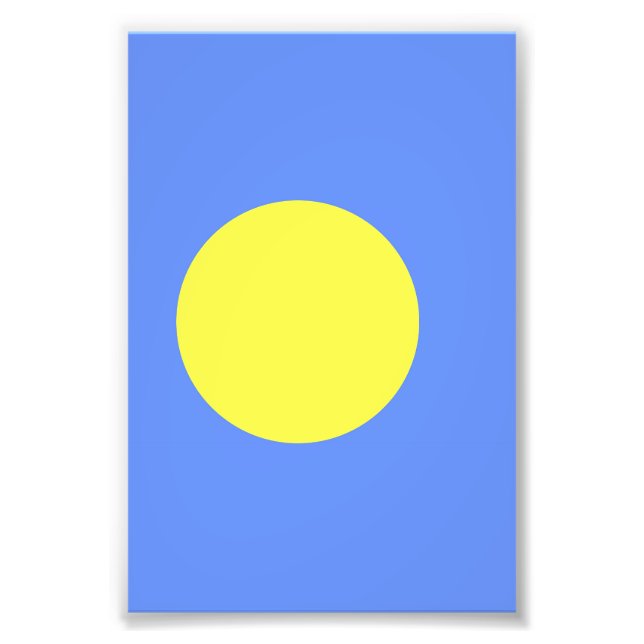 Palau flag photo print (Front)