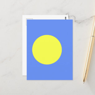 Palau flag postcard