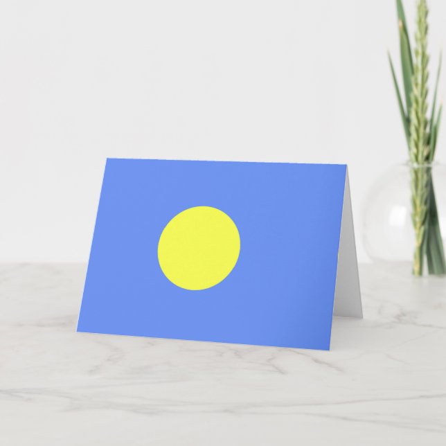 Palau flag thank you card (Front)