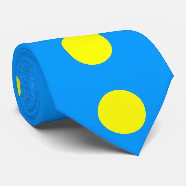 Palau Flag Tie (Rolled)