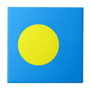 Palau Flag Tile