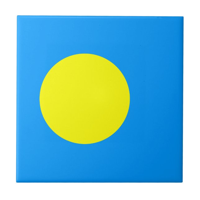 Palau Flag Tile (Front)