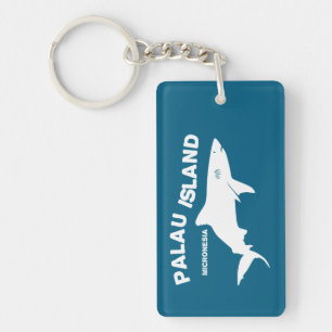 Palau Island Scuba Diving With Sharks Key Ring