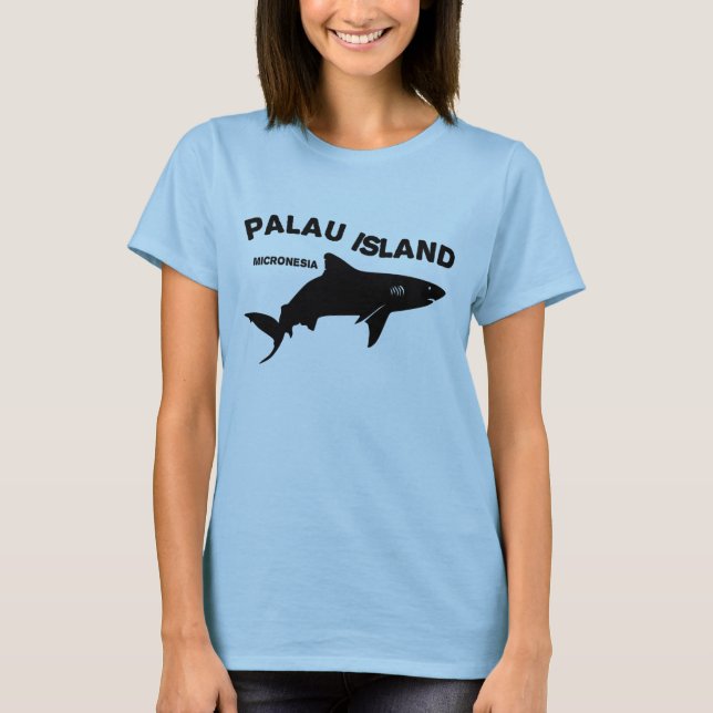 Palau Island Scuba Diving With Sharks T-Shirt (Front)
