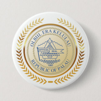 Palau Official Seal 7.5 Cm Round Badge