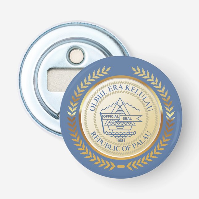 Palau Official Seal Bottle Opener (Front)