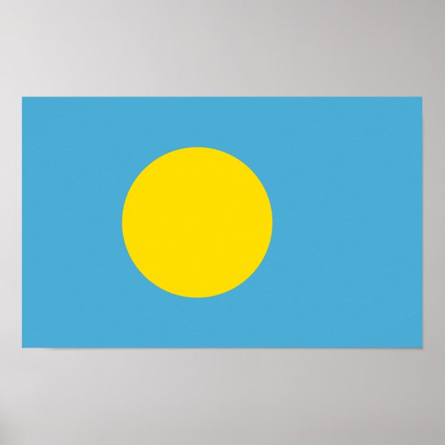Palau – Palauan Flag Poster (Front)
