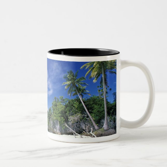 Palau, Rock Islands, Honeymoon Island, World Two-Tone Coffee Mug (Right)
