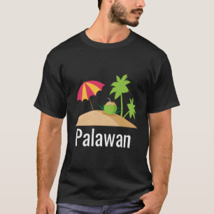Palawan Beach Palm Tree Family Vacation T-Shirt