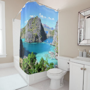 Palawan Lagoon, Philippines Shower Curtain