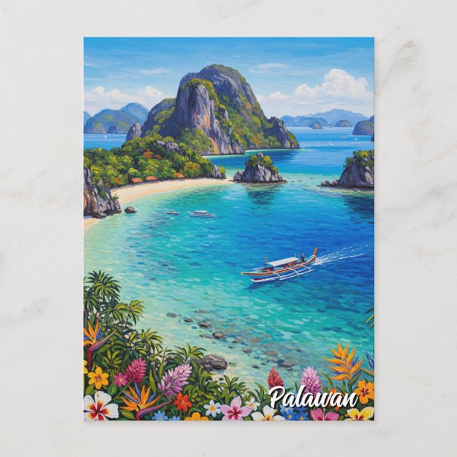 Palawan Philippines Travel Postcard (Front)