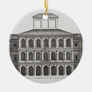 Palazzo Barberini on the Quirinale, finished 1630, Ceramic Tree Decoration