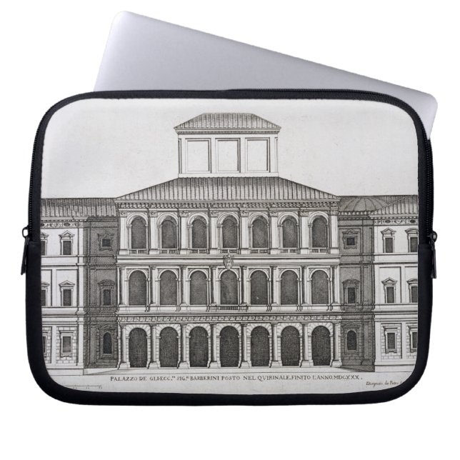 Palazzo Barberini on the Quirinale, finished 1630, Laptop Sleeve (Front)