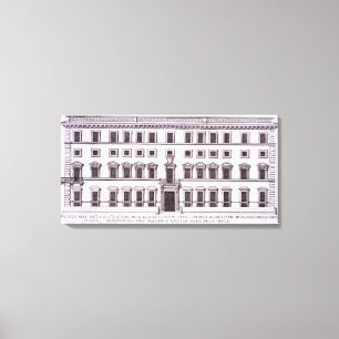 Palazzo Chigi, Piazza Colonna, Rome, from 'Palazzi Canvas Print